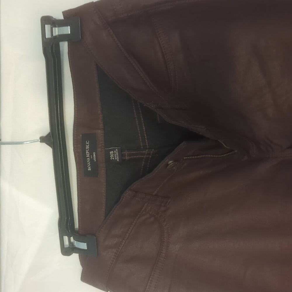 Banana Republic Maroon Leggings